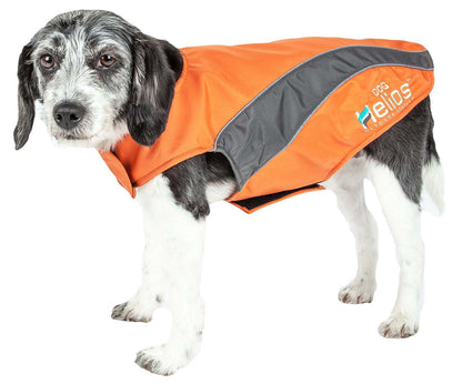 Helios Octane Softshell Neoprene Satin Reflective Dog Jacket w/ Blackshark technology