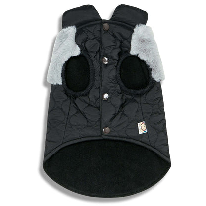 Touchdog 'Furrost-Bite' Fur and Fleece Fashion Dog Jacket