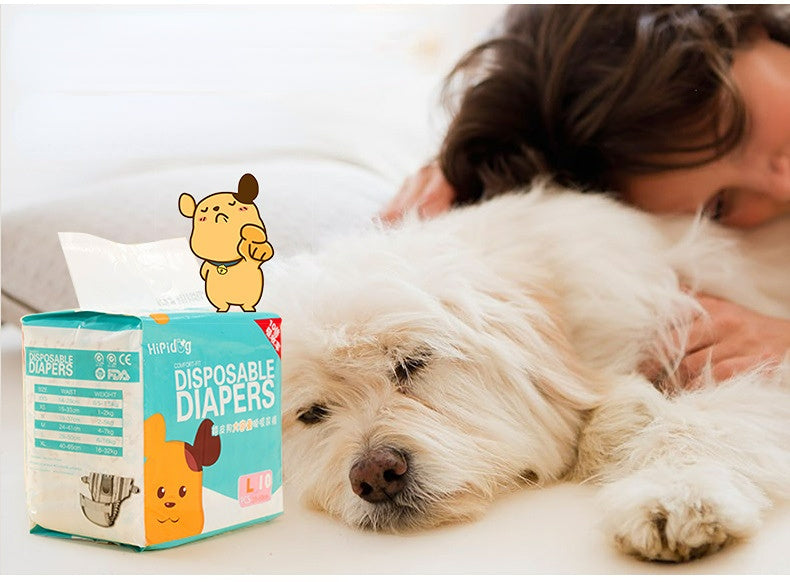 Small dog disposable diapers; Small dog physiological pants Female dog sanitary napkin Safety underwear Male dog diapers