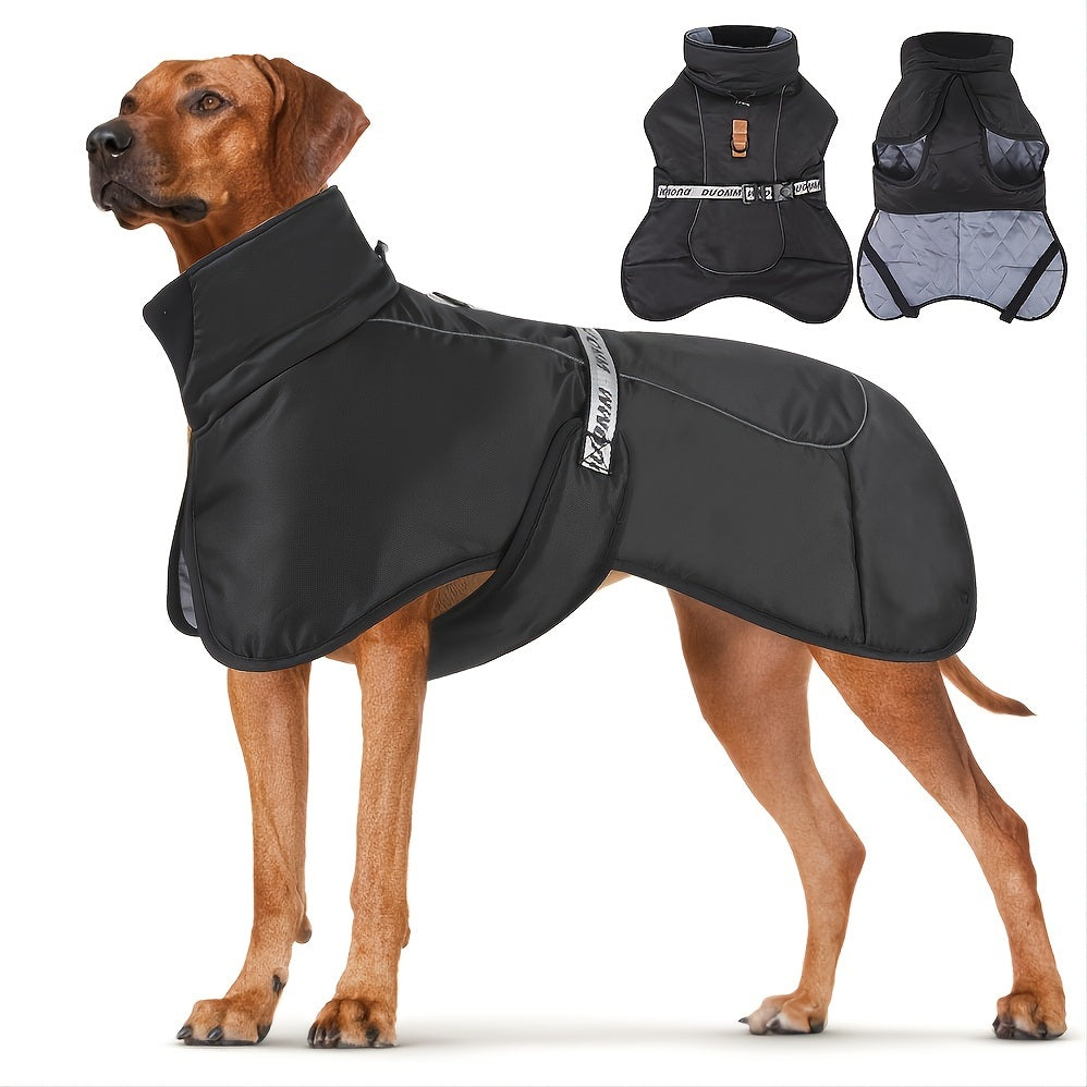 Large Dog Winter Fall Coat Wind-proof Reflective Anxiety Relief Soft Wrap Calming Vest For Travel